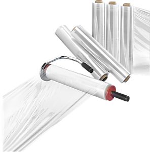Komplett-Angebot Handwickelgerät + 6 Rollen Stretchfolie, transparent