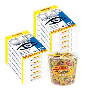 Kopierpapier CLIP Paper@Print A4 10.000 Bl. + GRATIS Haribo Goldbären