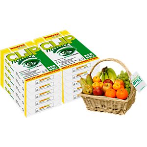 Kopierpapier Schäfer Shop Clip nature A4 10.000 Blatt + GRATIS Obstkorb