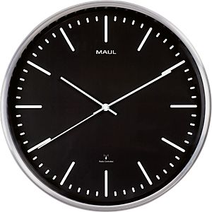 MAUL Wanduhr MAULfly, Design fÃ¼r das BÃ¼ro, Durchmesser 30 cm, Funkuhr