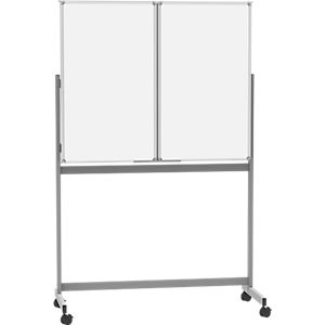 Mobile Whiteboard-Klapptafel MAULstandard, weiß kunststoffbeschichtet, magnethaftend, 2 Flügel,