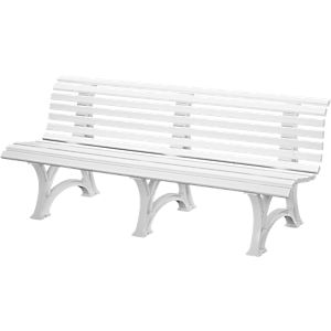Parkbank aus Kunststoff, 4-Sitzer