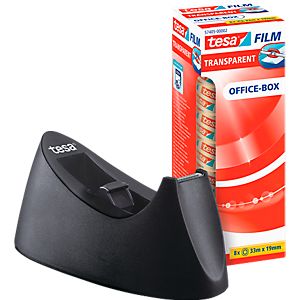 Sparset Tischabroller tesa Easy CutÂ® CURVE + 8 Rollen tesafilmÂ®, geeignet fÃ¼r Rollen bis B 19 mm