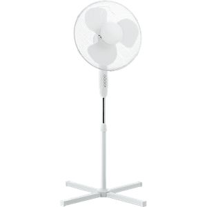 Standventilator, 3 Geschwindigkeitsstufen, höhenverstellbar, mit Rotor Ø 400 mm, 40 W, weiß