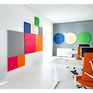 Wandabsorber Quadrat, B 500 x H 500 mm, Polyestervlies in Filzoptik, versch. Farben