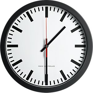 Wanduhr die "Schlichte", Ã 300 mm
