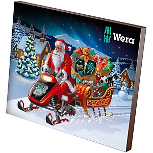 Wera Adventskalender 2019, gefüllt mit 26 Werkzeugen, mit Textilbox, limitierte Geburtstags-Edition