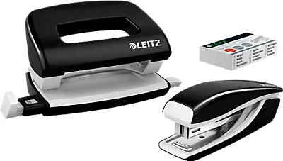 Heftgerät + Locher WOW 5561 SET, schwarz