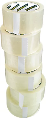 Ruban d'emballage - polypropylène - l. 50 mm x L 66 m - transparent - 6 rouleaux - notre marque Schäfer Shop Select