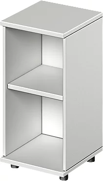 Schäfer Shop Étagère Genius TETRIS WOOD - 2 HC - hauteur avec patins - L 400 mm - gris clair