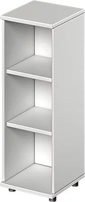 Schäfer Shop Genius Armoire ouverte TETRIS WOOD - 3 HC - l. 400 x P 421 X H 1160 mm - gris clair