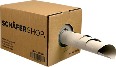 Schäfer Shop Select papiervulsysteem, 70 g/m² gerecycled papier, 350 mm breed, 450 m looplengte, naturel