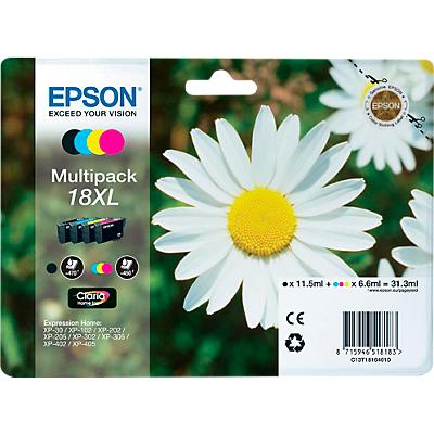 Epson 4 Patronen C13T18164Xl Zwart Cyaan Magenta Geel epson kopen in de aanbieding Epson 4 Patronen C13T18164Xl Zwart Cyaan Magenta Geel epson kopen in de aanbieding