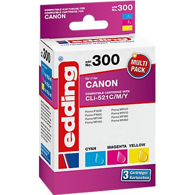 Inktpatronen Compatibel Met Multipack Edding Voor Canon Cli 521 3 Kleuren 690 Paginas En edding kopen in de aanbieding Inktpatronen Compatibel Met Multipack Edding Voor Canon Cli 521 3 Kleuren 690 Paginas En edding kopen in de aanbieding