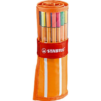 Stabilo Fineliner Point 88 In Rolset 30 Stuks Diverse Leuke En Mooie Kleuren stabilo kopen in de aanbieding
