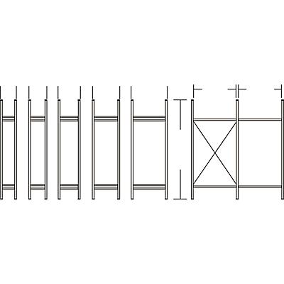 Ssi Schafer Stellingframe Wr 3000 Diepte 400 Tot 800 Mm Hoogte 1960 Mm ssi schafer kopen in de aanbieding
