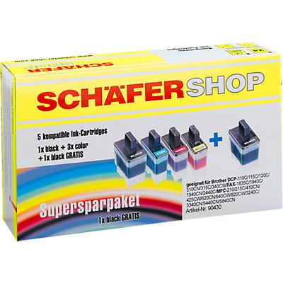 Voordeel Pak 5 Stuk Schafer Shop Toners Identiek Aan Lc 900 2X Zwart 1X Cyaan 1X Magmenta schafer shop kopen in de aanbieding Voordeel Pak 5 Stuk Schafer Shop Toners Identiek Aan Lc 900 2X Zwart 1X Cyaan 1X Magmenta schafer shop kopen in de aanbieding