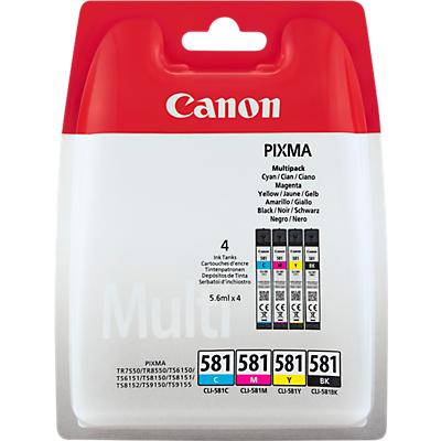 Voordeelpak Canon Inktpatronen Cli 581 Bkcmy canon kopen in de aanbieding