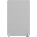  Akoestische scheidingswand met staander, 30 mm dik, B 800 x H 1600 mm, lichtgrijs