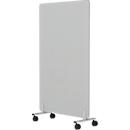  Cloison acoustique Wall, mobile sur roulettes, épaisseur 30 mm, L 800 x H 1600 mm, gris clair