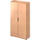  Draaideurkast TETRIS WOOD – B 1000 x D 421 x H 1910 mm (hoogte inclusief glijders) – 5 OH - beuken decor – ons merk Schäfer Shop Genius