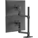  Dubbele monitorarm Ergotron LX 45-509-224, voor 2 monitoren, tot 40″, tot 20 kg, VESA-bevestiging, in hoogte verstelbaar, zwart