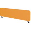  Paroi acoustique de table Flex, cadre en aluminium, épaisseur de paroi 40 mm, adaptateur inclus, L 2000 x H 400 mm, jaune