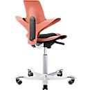  Siège de bureau HAG Capisco Puls 8010 Rose, siège selle, vérin à gaz de 265 mm, hauteur d'assise réglable, piétement en aluminium