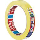  tesa Crêpe de précision 4334 Crêpe de peintre, 50 m × 19 mm, jaune, intérieur/extérieur, résistant aux UV, ne laisse pas de traces