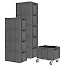 10 bakken in EURO- maat LTF 6320, zonder deksel, 62,7 l + 1 verrijdbaar onderstel gratis