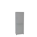 2-section, 2-part, W 800 mm, 6 AA, luminous grey, cross shutter cabinet