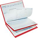 3-deks documentatiemap Professional Line Plus, DIN A4, 4 nietmechanismen, transparant vak, B 240 x H 310 mm, rood