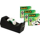 3 rouleaux adhésifs Scotch&reg; Magic™ + dérouleur de table, gratuit