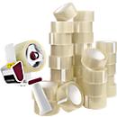 36 Rollen Packband + 1 Abroller, gratis