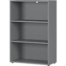 Aalborg archiefplank, 2 verstelbare legborden, meubelglijders, spaanplaat met melamine coating, B 800 x D 400 x H 1200 mm, grafiet