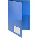 Aanbiedingsmap FolderSys, A4, 4 zakken, visitekaartzakje, polypropyleen, blauw, 10 stuks