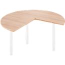 Aanbouwtafel, Ø 1400 mm, kersen-Romana-patroon/wit