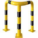 Aanrijdbeveiliging hoek-beschermbeugel, 1200 mm hoog, voor buiten