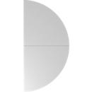 Aanschuiftafel Breno, voor Breno bureaus, ⌀ 1600 mm, lichtgrijs/grafiet
