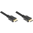 Aansluitkabel HDMI 3 m, stekker verguld,
