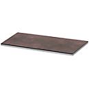 Abdeckplatte TEQSTYLE, Kanten 2-farbig, B 800 mm, Quarzit