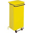 Abfallbehälter Conticolor, mit Pedal, Inhalt 110 Liter, gelb