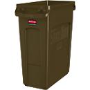Abfallbehälter Slim Jim®, Kunststoff, Fassungsvermögen 60 Liter, braun