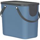Abfalleimer Rotho ALBULA, Recycling-System, 25 l, stapelbar, Kunststoff (BPA-frei), horizon blau
