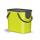 Abfalleimer Rotho ALBULA, Recycling-System, 25 l, stapelbar, Kunststoff (BPA-frei), lime grün