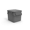 Abfalleimer Rotho ALBULA, Recycling-System, 40 l, stapelbar, Kunststoff (BPA-frei), anthrazit