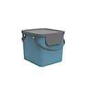 Abfalleimer Rotho ALBULA, Recycling-System, 40 l, stapelbar, Kunststoff (BPA-frei), horizon blau