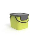Abfalleimer Rotho ALBULA, Recycling-System, 40 l, stapelbar, Kunststoff (BPA-frei), lime grün