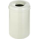 Abfallsammler 30 L, selbstlöschend, Korpus weiß/Deckel weiß