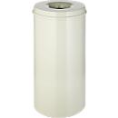 Abfallsammler 50 L, selbstlöschend, Korpus weiß/Deckel weiß